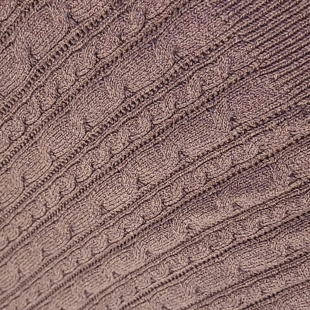 EUC Y2K American Eagle Purple V-neck Cableknit Sweater - Picture 8 of 12